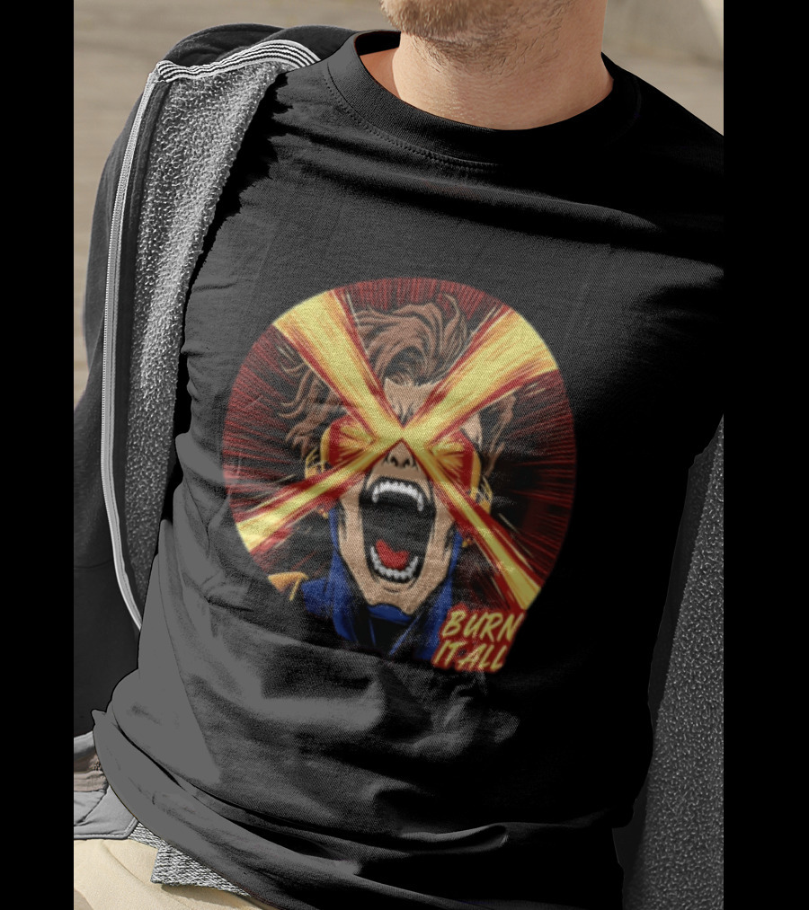 Burn It All Scream Visor Optic Beams T-Shirt