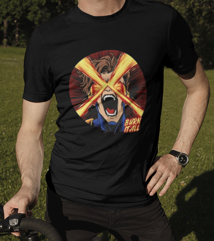 Burn It All Scream Visor Optic Beams T-Shirt
