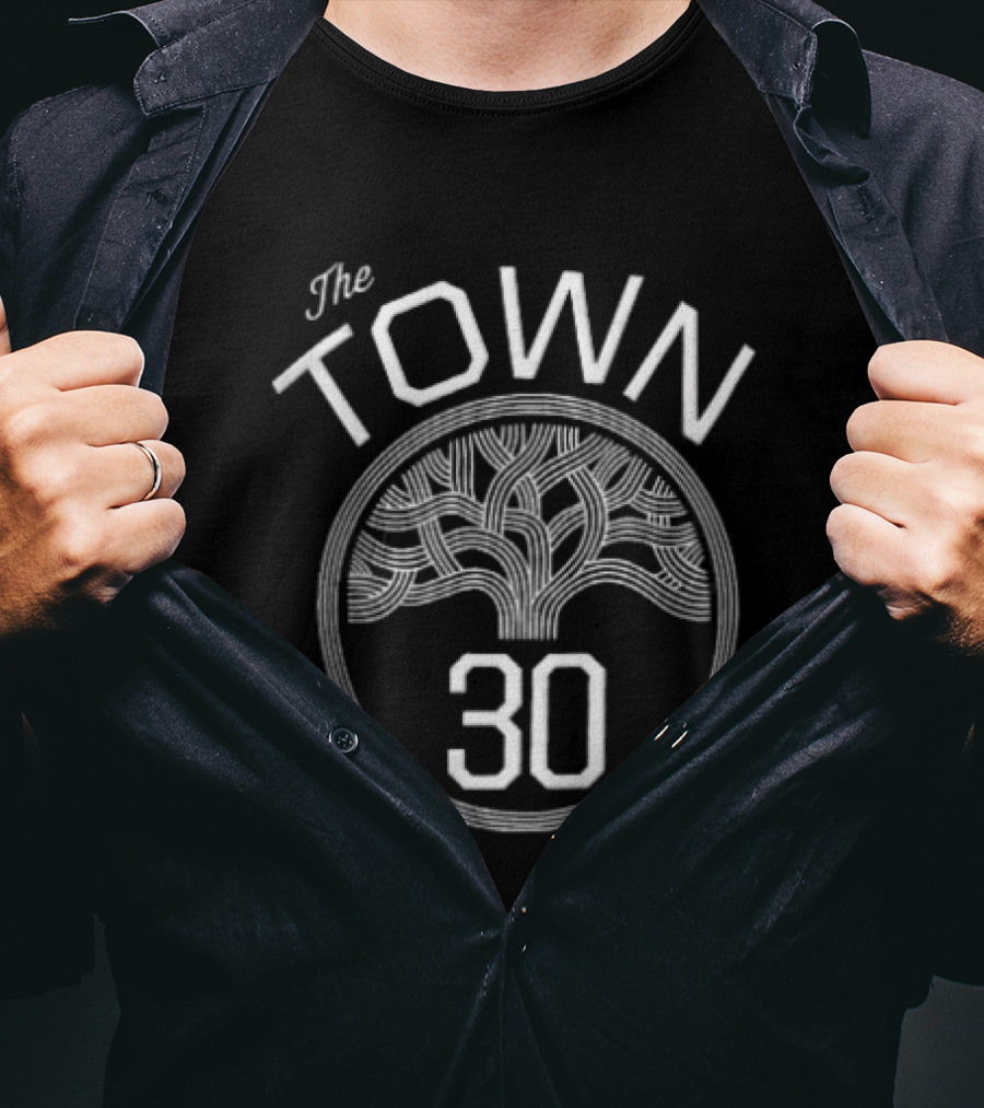 Golden State Warriors The Town 30 Stephen Curry Stylized Tree T-Shirt