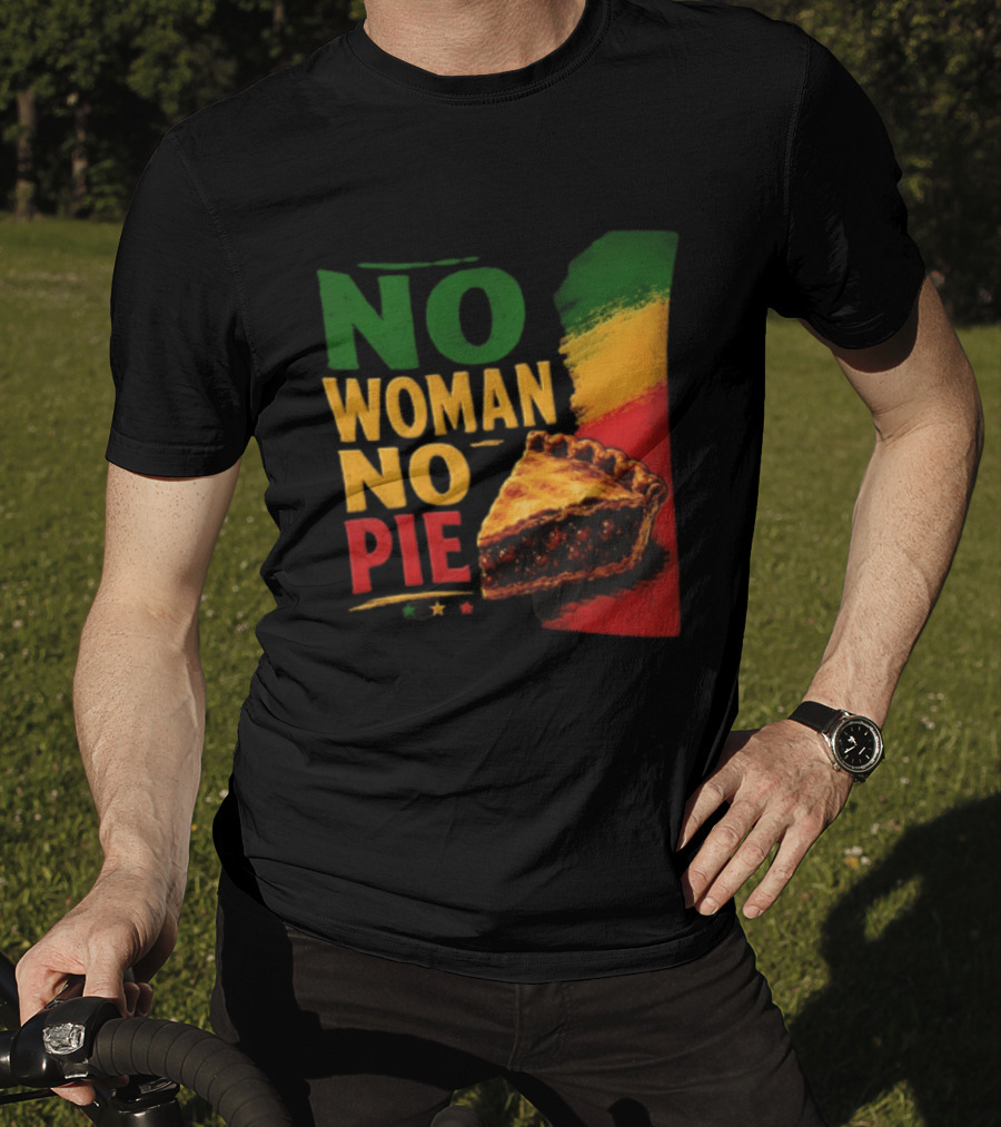No Woman No Pie Cherry Pastry Rasta T-Shirt