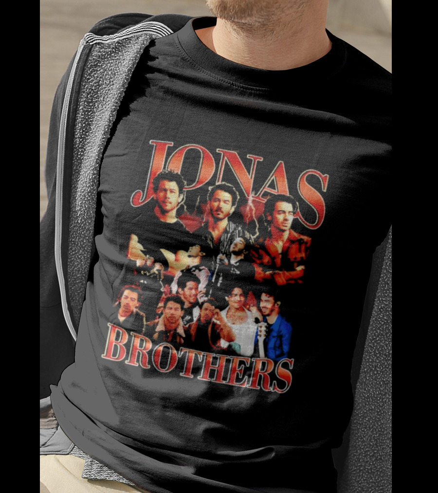 Jonas Brothers Tour Collage Fans Classic Compilation T-Shirt