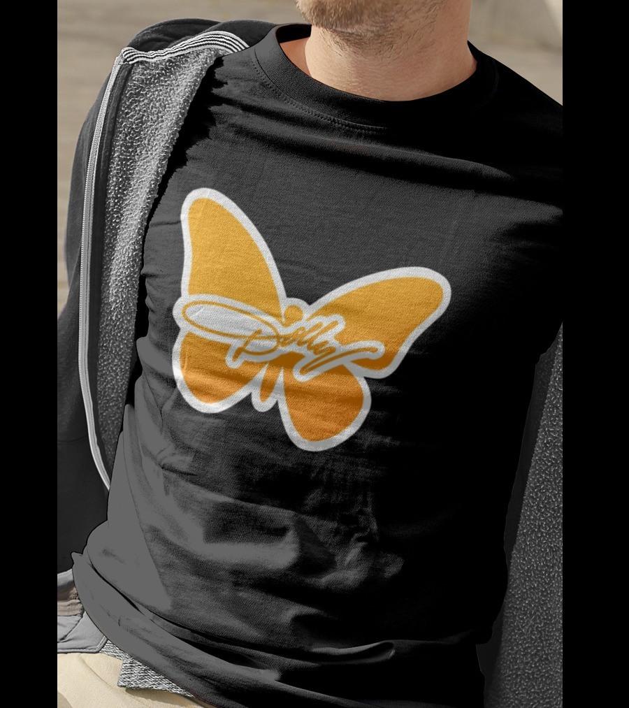 Tennessee Dolly Parton Butterfly Heritage Football T-Shirt