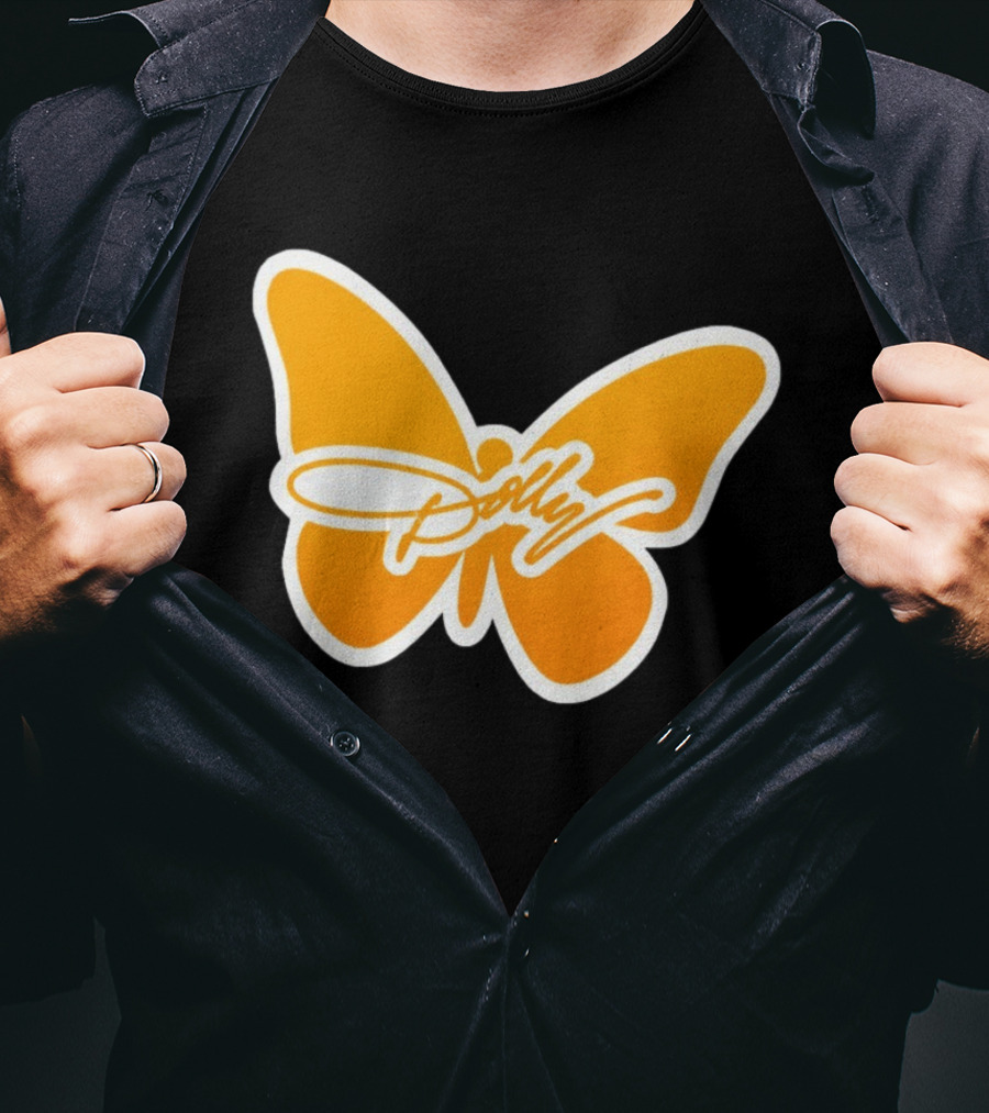 Tennessee Dolly Parton Butterfly Heritage Football T-Shirt