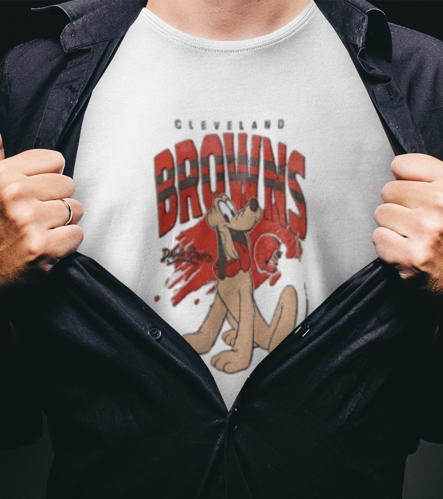 Cleveland Browns Pluto Dawg Pound Football Fan Gear T-Shirt