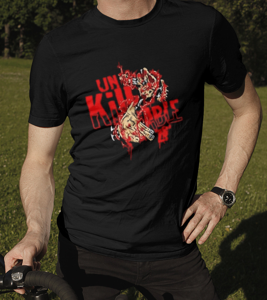 Unkillable Blood Hand Horror Design Men's Clothing T-Shirt
