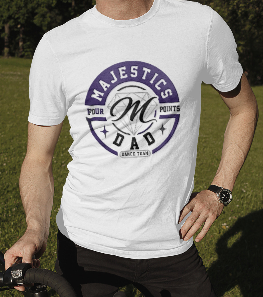 Four Points Majestics Dad Dance Team M Diamond Sparkles T-Shirt