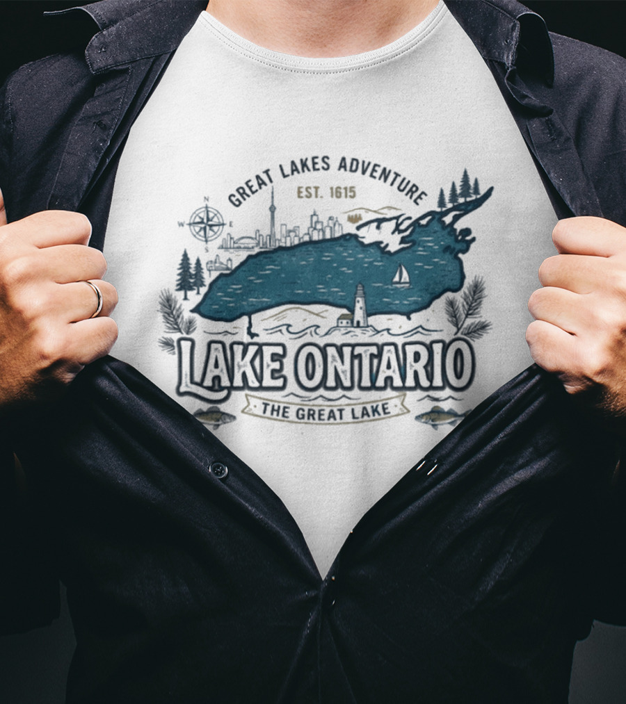 Great Lakes Adventure Lake Ontario The Great Lake Est. 1913 T-Shirt