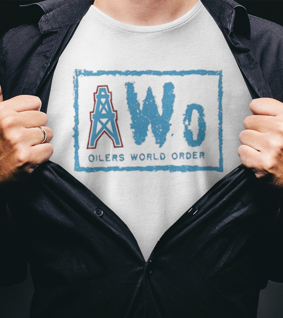 NWo Oilers World Order Houston Oil Derrick T-Shirt