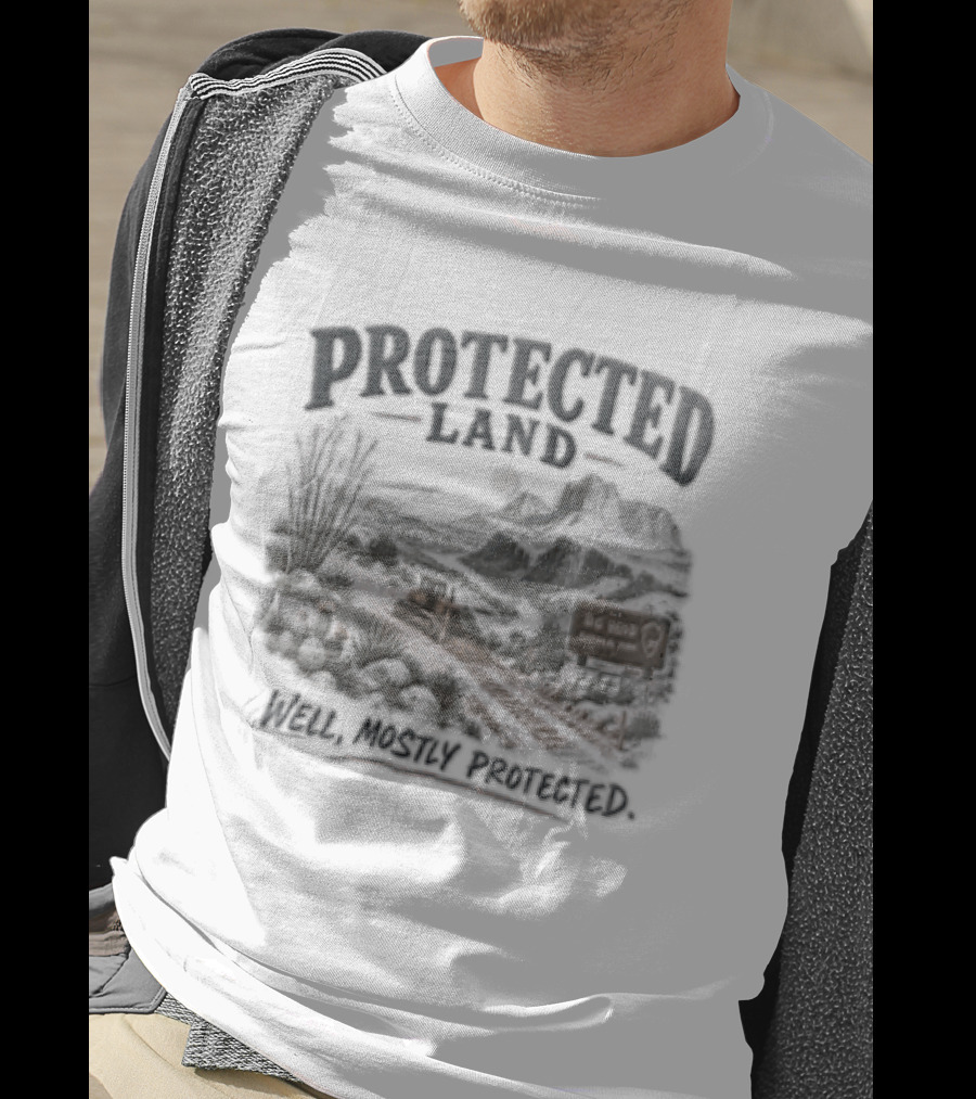 Protected Land Bulldozer Big Bend National Park Desert Dirt Road T-Shirt