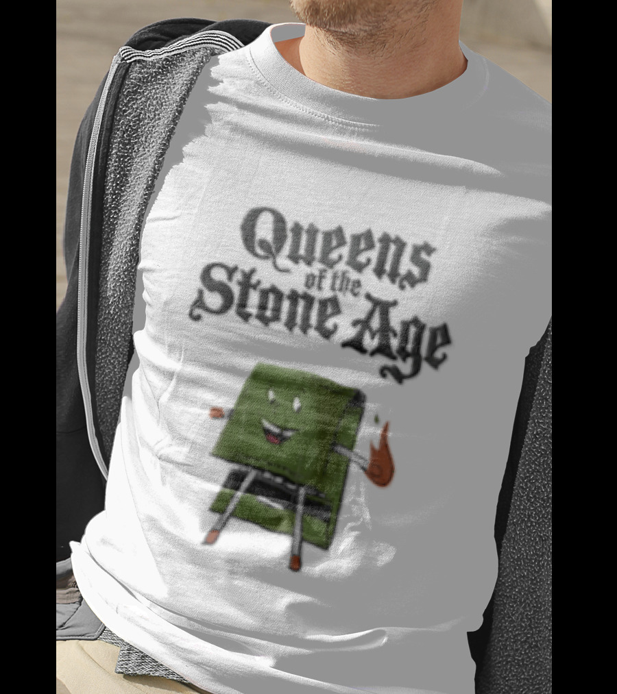 Queens Of The Stone Age Cartoon Matchbook Flame T-Shirt