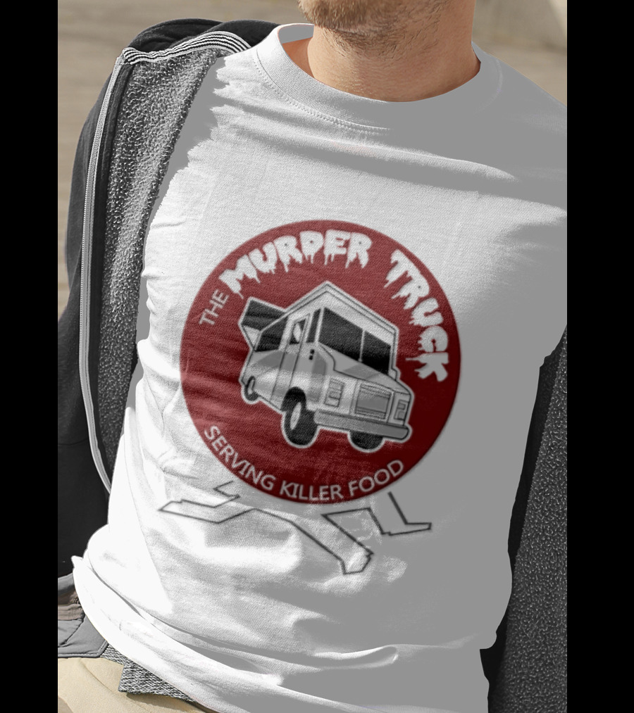 The Murder Truck Serving Killer Food Red Circle T-Shirt