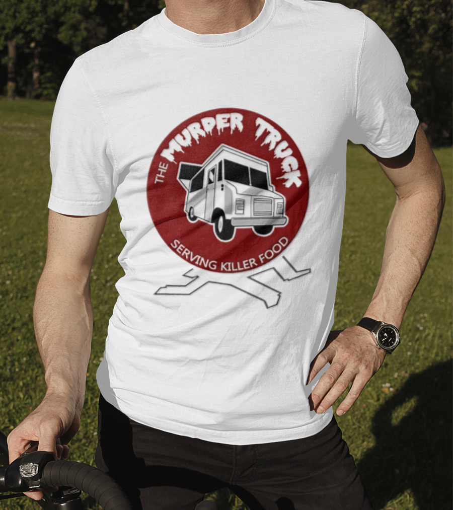 The Murder Truck Serving Killer Food Red Circle T-Shirt