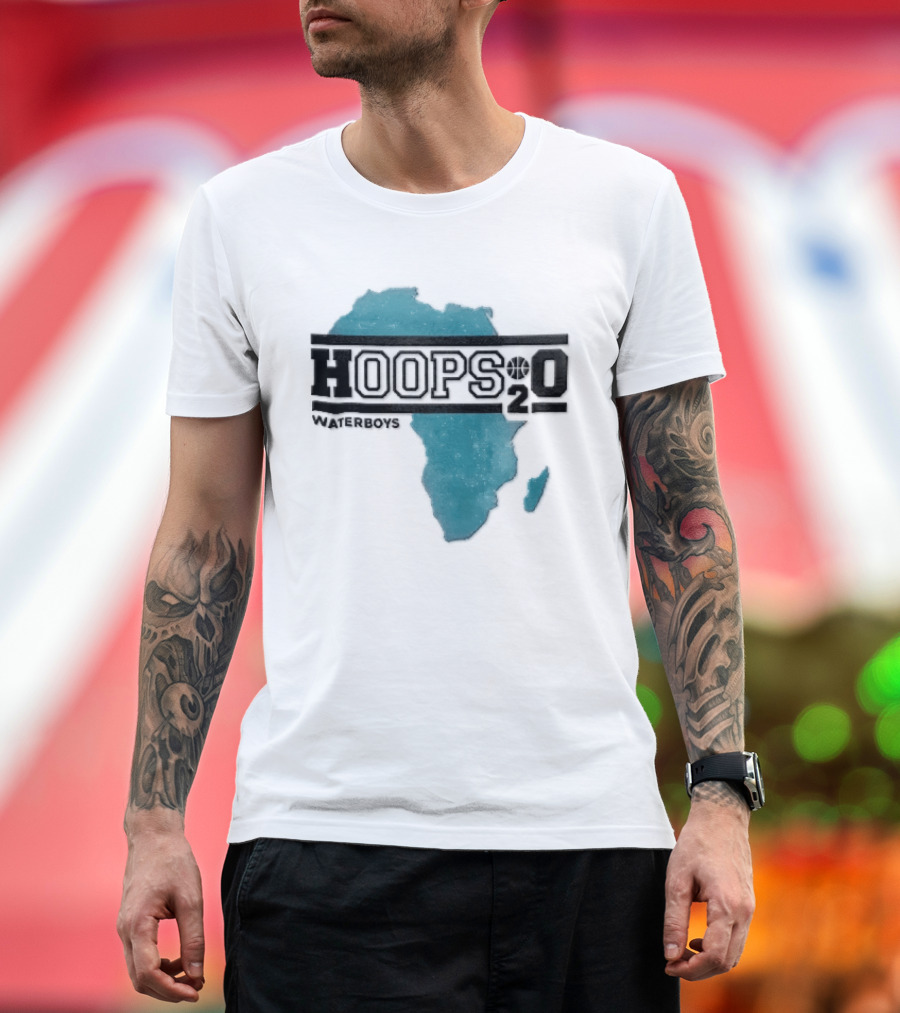 Waterboys Hoops H2o Distressed Africa Continent Map T-Shirt