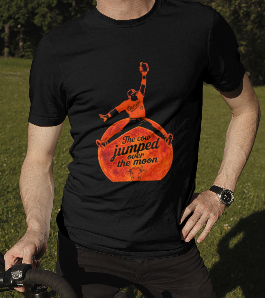 Colton Cowser The Cow Jumped Over The Moon Baseball Catcher T-Shirt