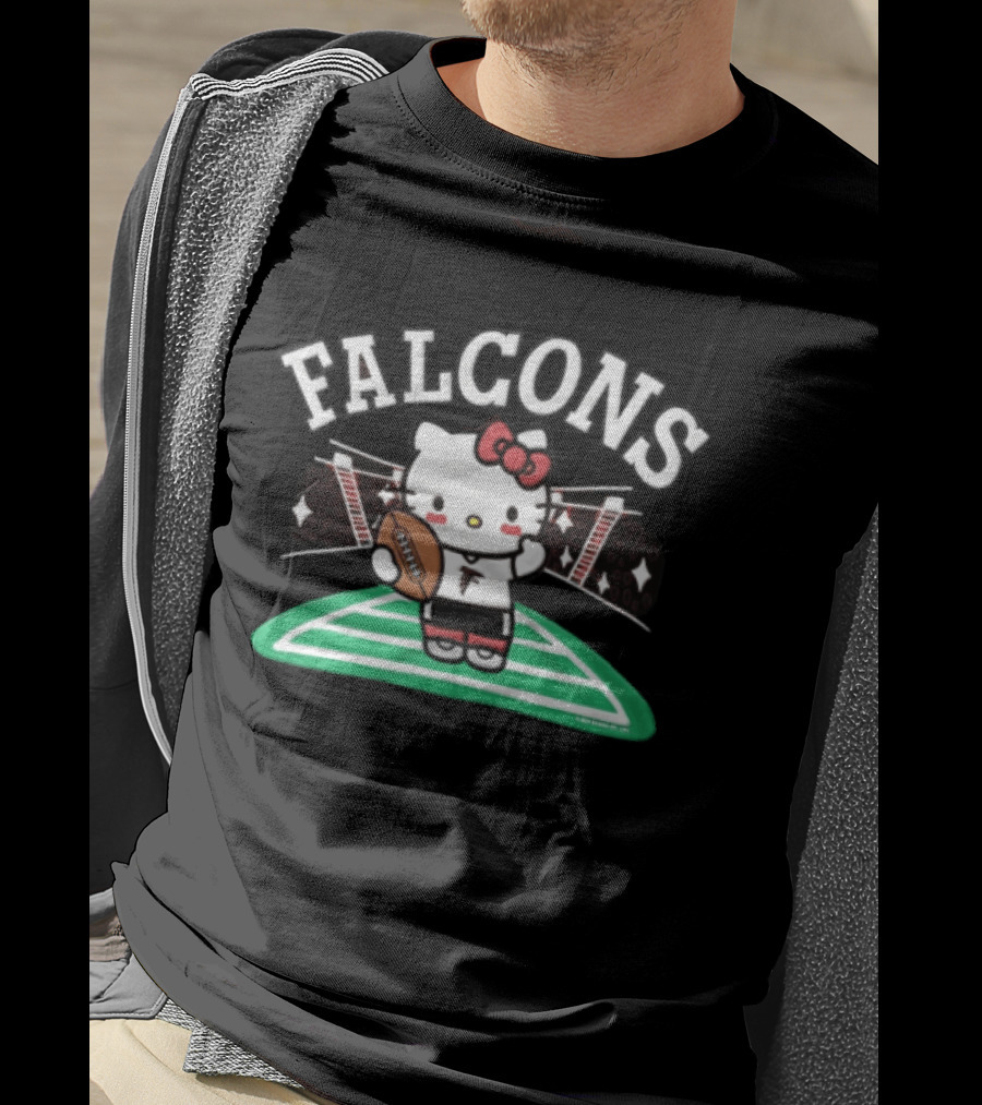 Hello Kitty Falcons Football Collaboration T-Shirt