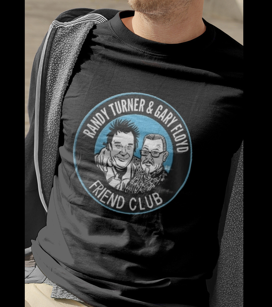 Randy Turner And Gary Floyd Friend Club Circular Caricature T-Shirt