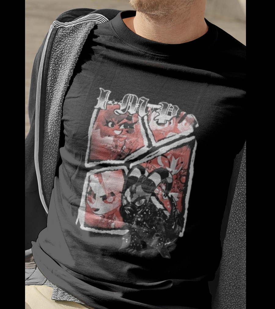 I M P Helluva Boss Chibi Characters Comic Panel T-Shirt