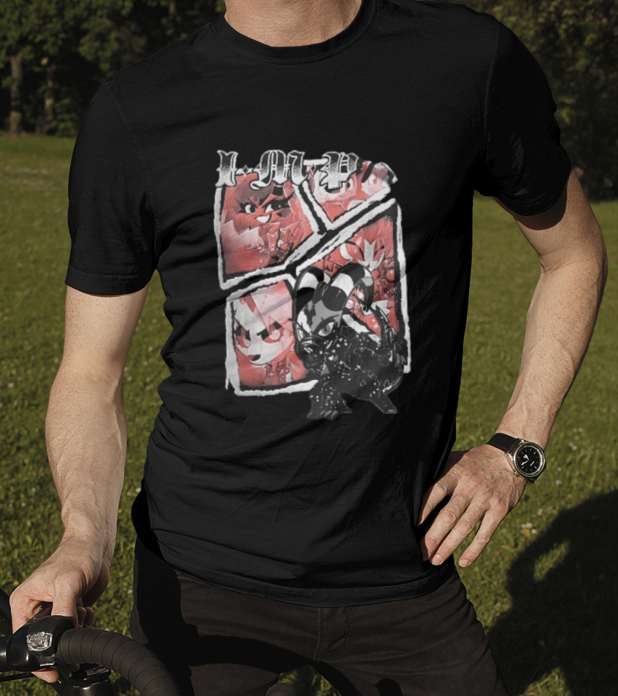 I M P Helluva Boss Chibi Characters Comic Panel T-Shirt