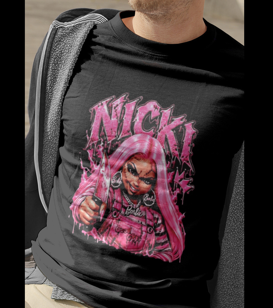 Nicki Chucky Barbie Good Guys Pink Halloween 2026 T-Shirt