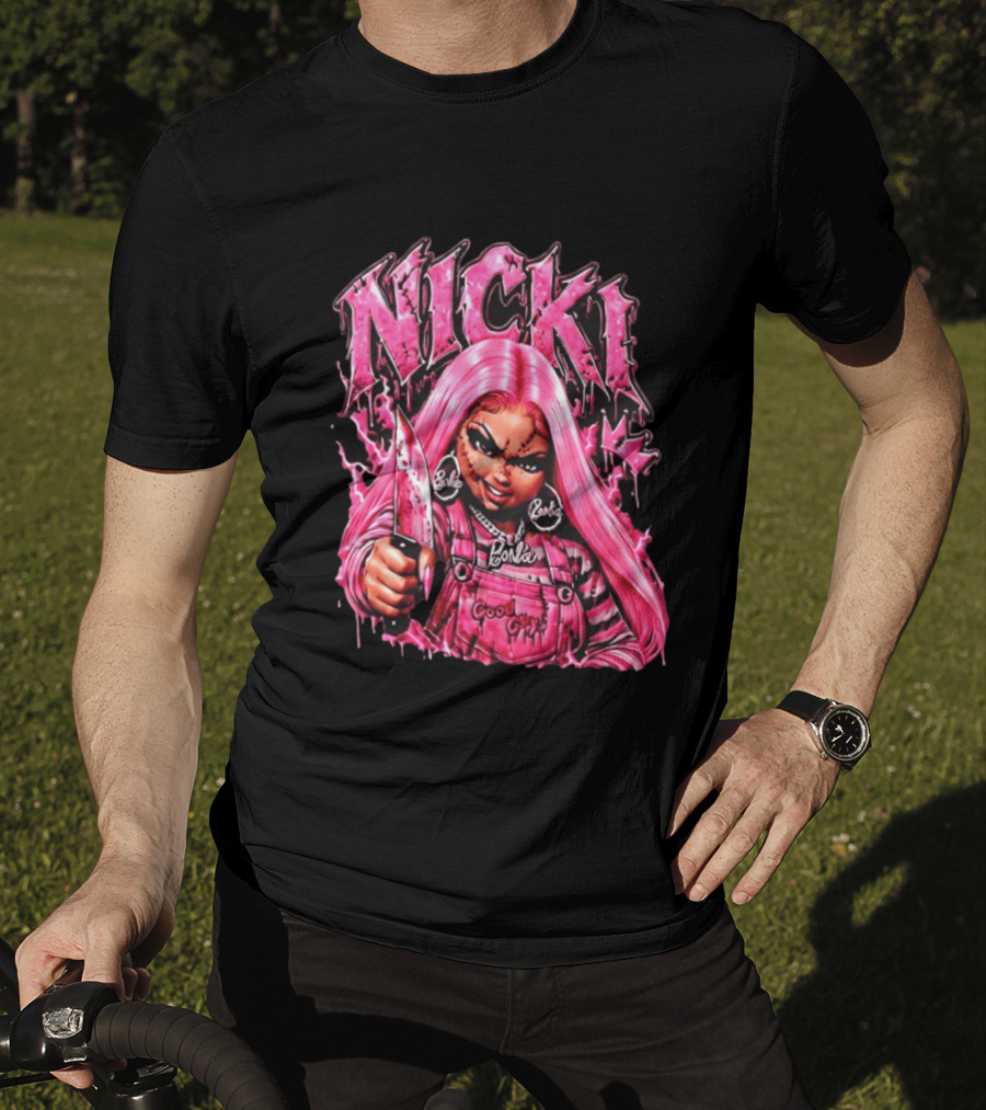 Nicki Chucky Barbie Good Guys Pink Halloween 2026 T-Shirt