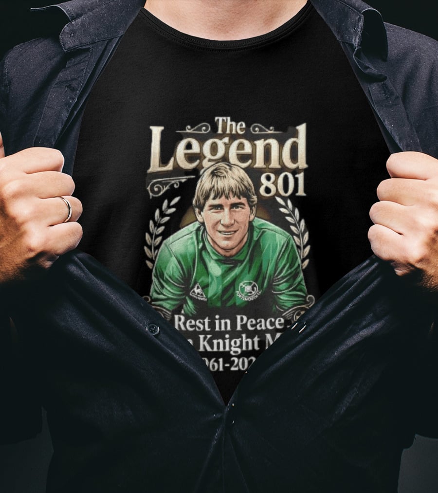Portsmouth FC The Legend 801 Alan Knight MBE 1961 2026 Goalkeeper Laurel Wreath T-Shirt