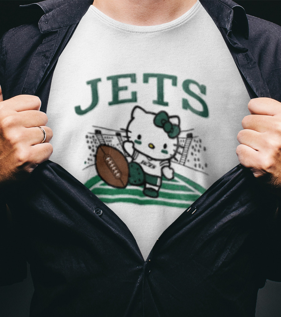 Hello Kitty Jets Football T-Shirt
