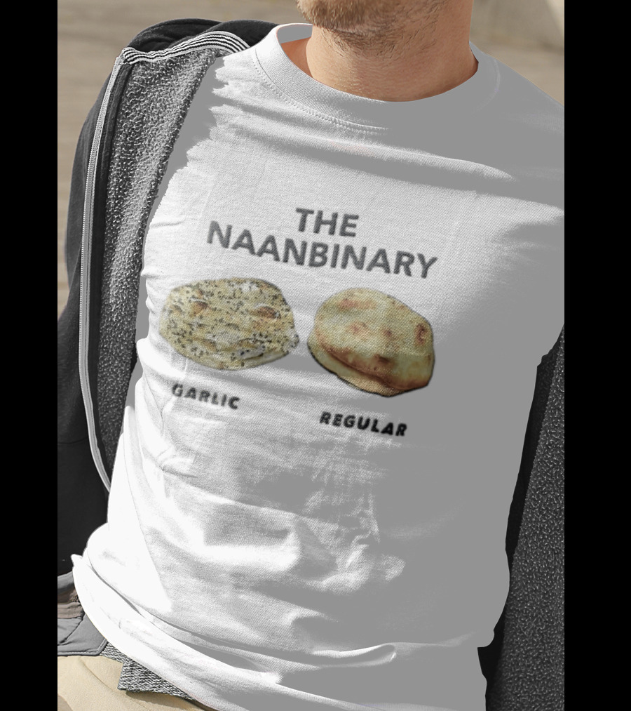 The Naanbinary Garlic Regular Indian Flatbread T-Shirt