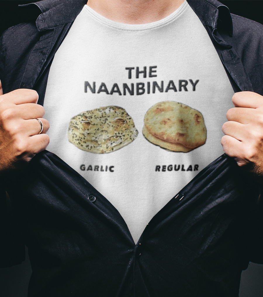The Naanbinary Garlic Regular Indian Flatbread T-Shirt