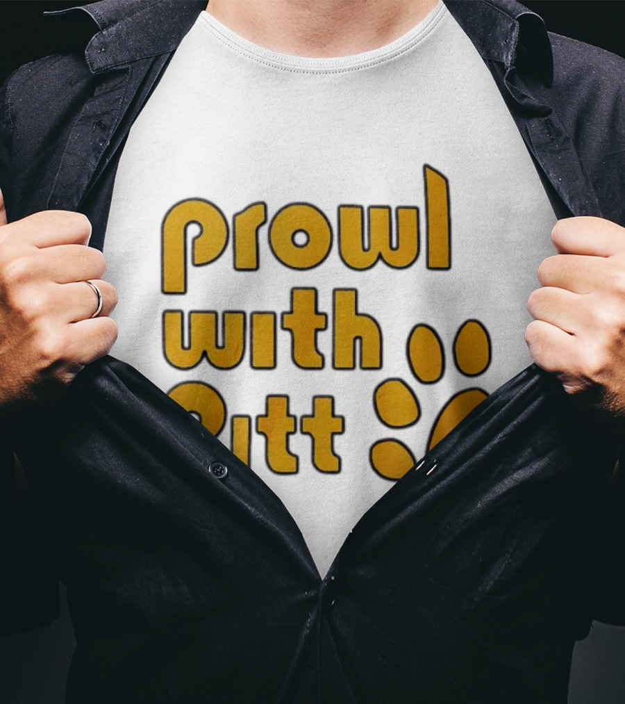 Prowl With Pitt Paw Print Pittsburgh Spirit T-Shirt