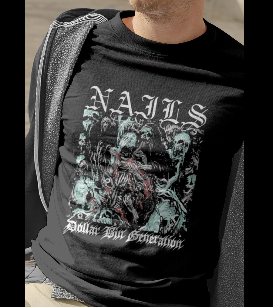 Nails Dollar Bin Generation Grunge Aesthetic T-Shirt