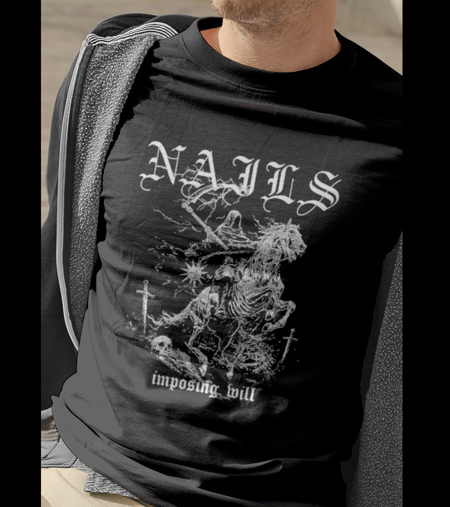 Nails Imposing Will Horse Warrior T-Shirt