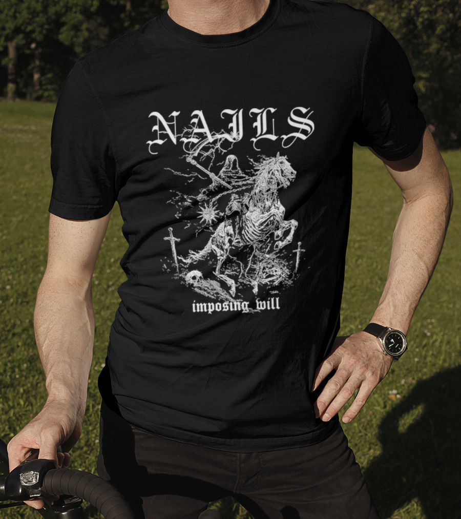 Nails Imposing Will Horse Warrior T-Shirt
