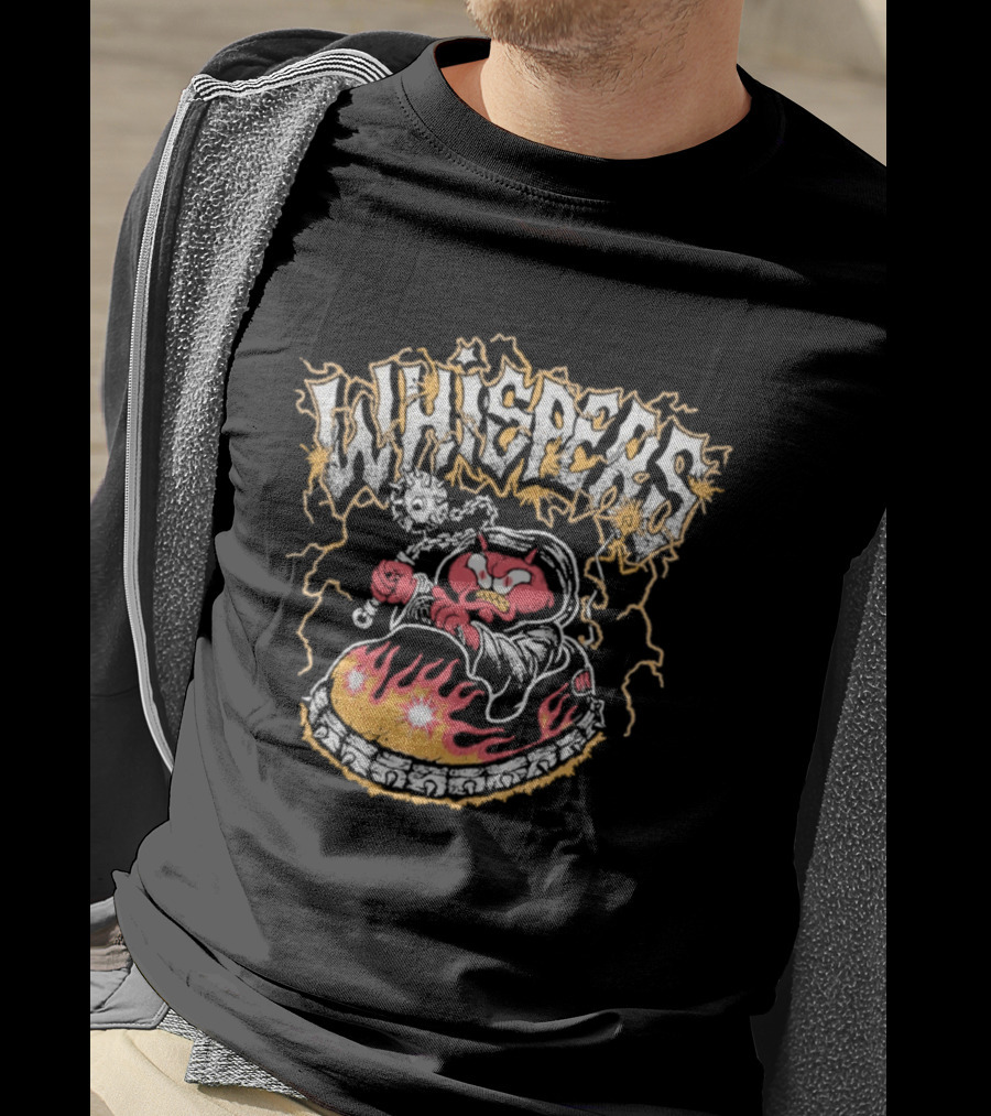 Whispers Armada Bumper Car Devil Flames Lightning T-Shirt