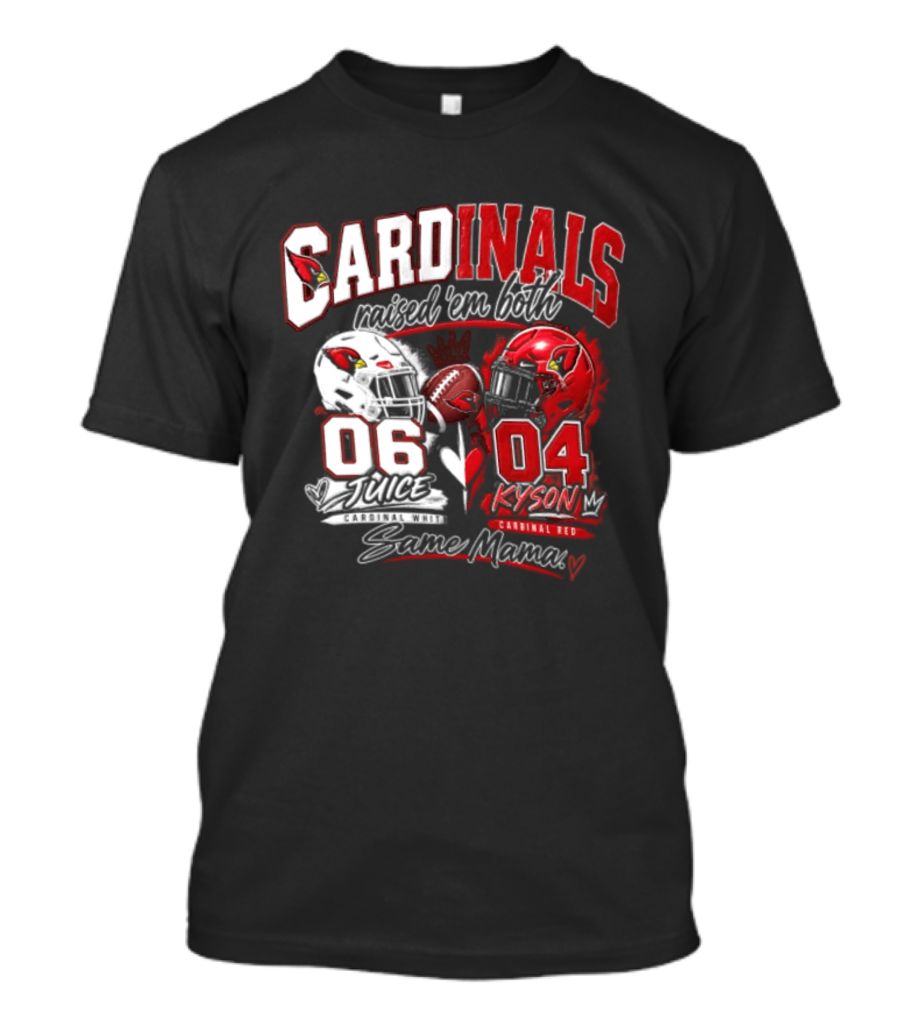 Cardinals Raised 'em Both 06 White Juice Vs 04 Red Kyson Bax Memx T-Shirt