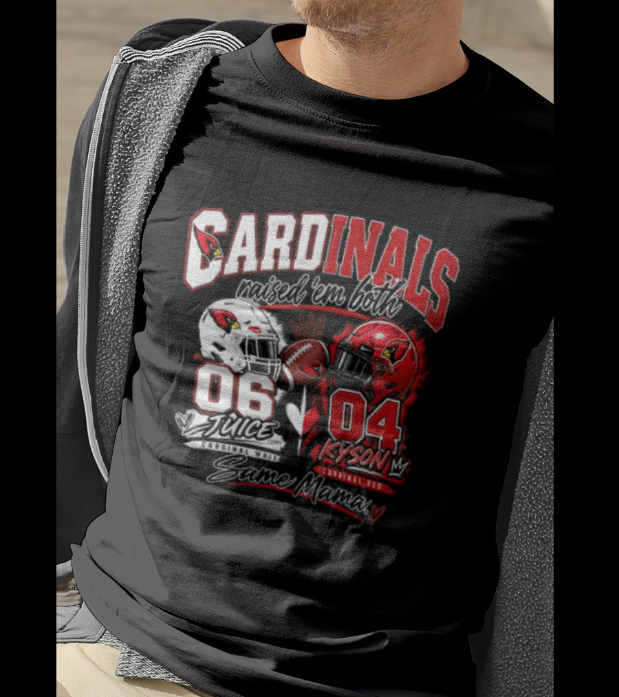 Cardinals Raised 'em Both 06 White Juice Vs 04 Red Kyson Bax Memx T-Shirt