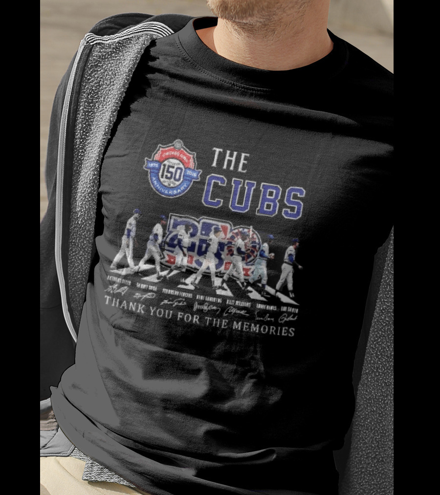 Chicago Cubs 1876 2026 150th Anniversary Legendary Players Thank You For The Memories T-Shirt