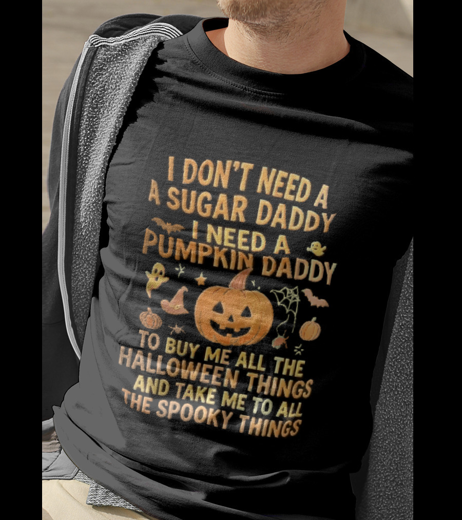 Halloween Pumpkin Daddy Spooky Things T-Shirt