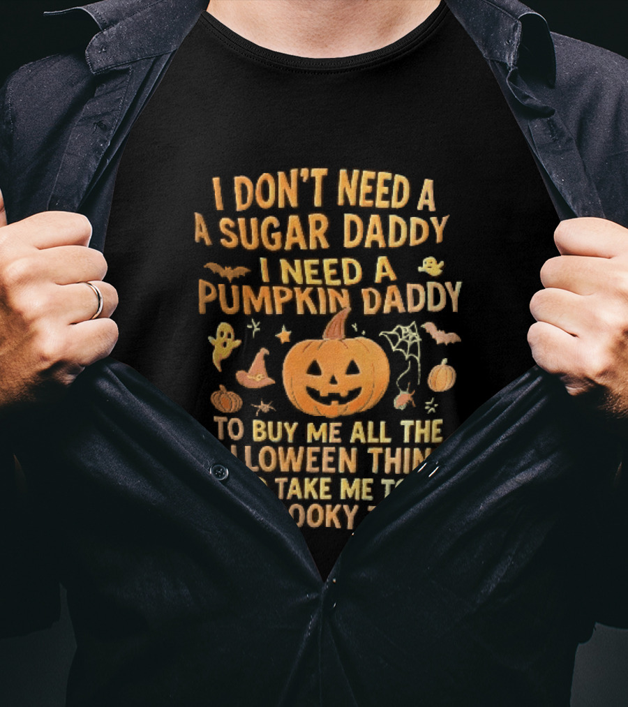 Halloween Pumpkin Daddy Spooky Things T-Shirt