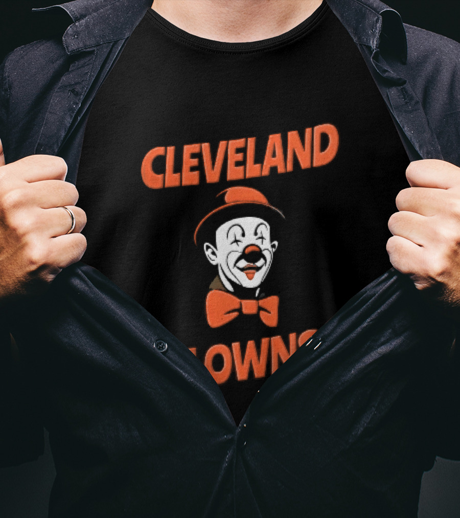Cleveland Clowns Red Hat Bowtie T-Shirt