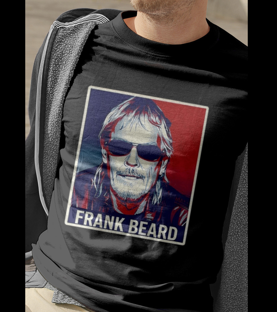 Frank Beard Vintage Rocker Sunglasses T-Shirt