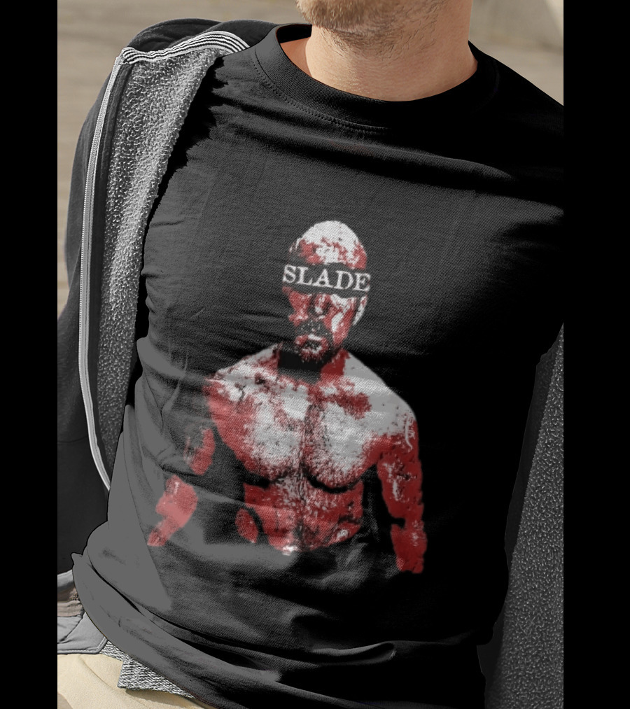 Slade Warrior Bleeding Covered In Blood Bold Headband T-Shirt