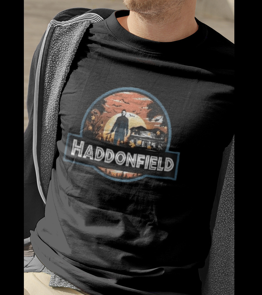 Haddonfield Michael Myers House With Moonlit T-Shirt