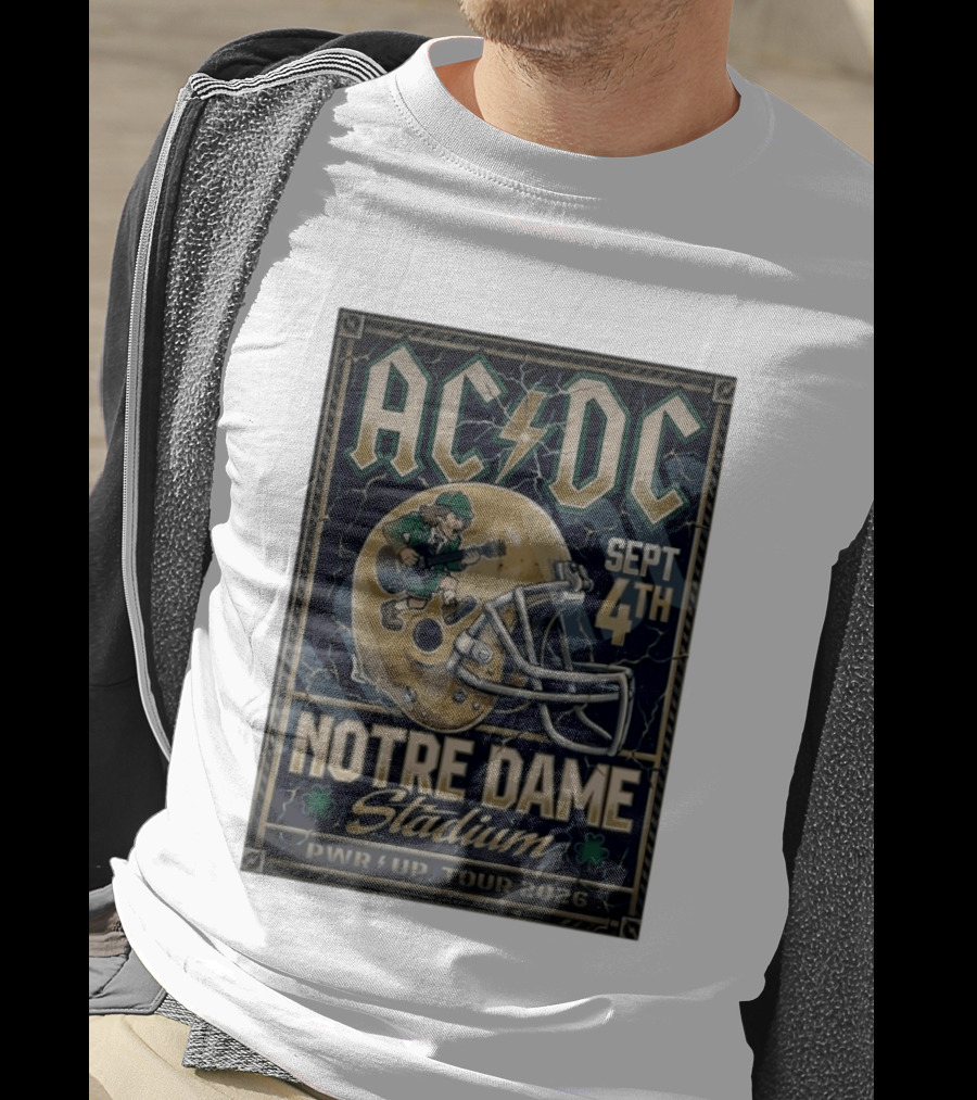 ACDC Notre Dame Stadium September 4th PWR Up Tour 2026 T-Shirt