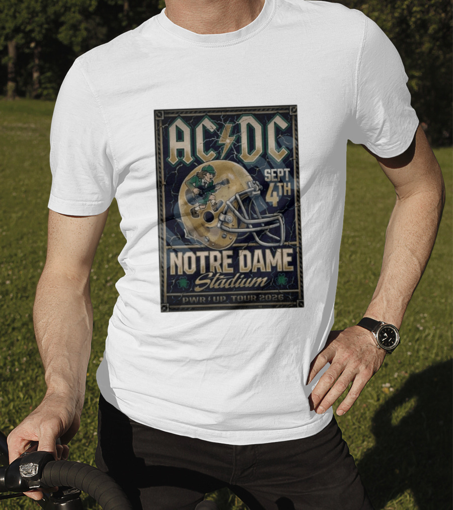 ACDC Notre Dame Stadium September 4th PWR Up Tour 2026 T-Shirt