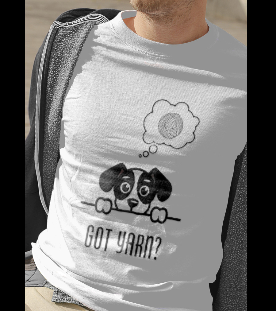 Got Yarn Puppy Dog Dreaming Of Yarn Ball T-Shirt