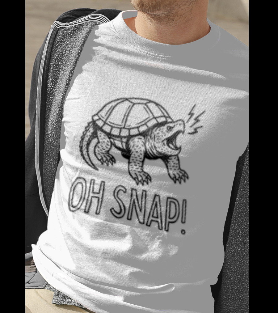 Turtle Oh Snap Funny Snapping Turtle T-Shirt