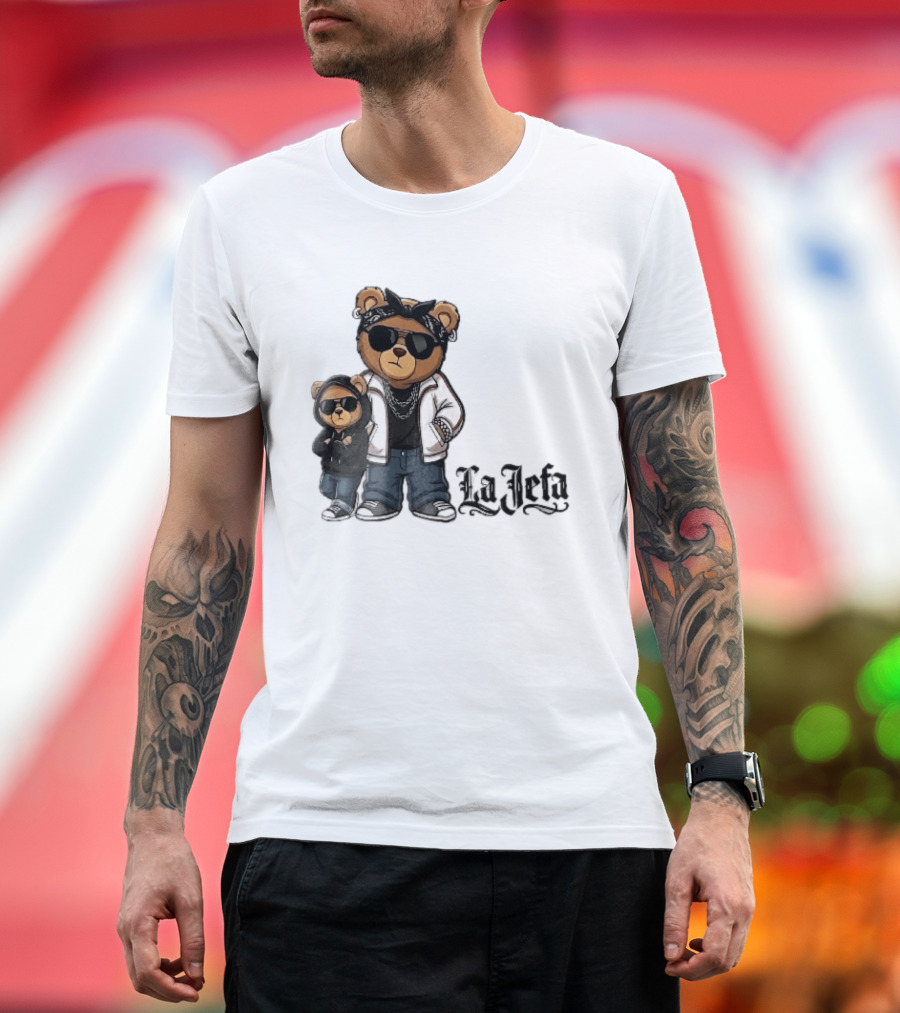 La Jefa Gangster Bears With Bandanas And Sunglasses T-Shirt