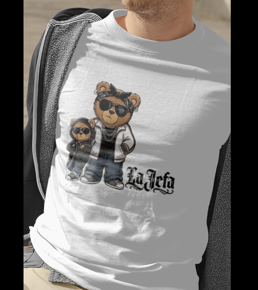 La Jefa Gangster Bears With Bandanas And Sunglasses T-Shirt
