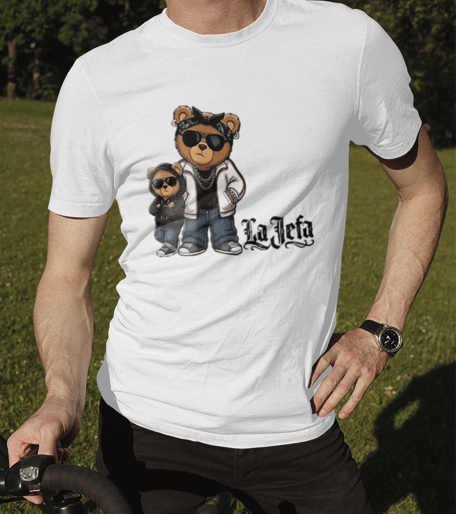 La Jefa Gangster Bears With Bandanas And Sunglasses T-Shirt