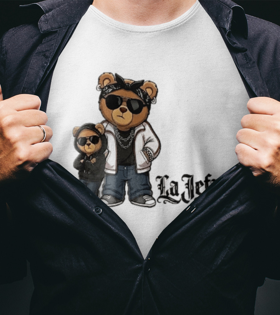 La Jefa Gangster Bears With Bandanas And Sunglasses T-Shirt